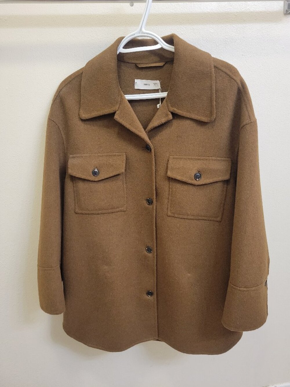 Mango Oversized Wool Overshirt